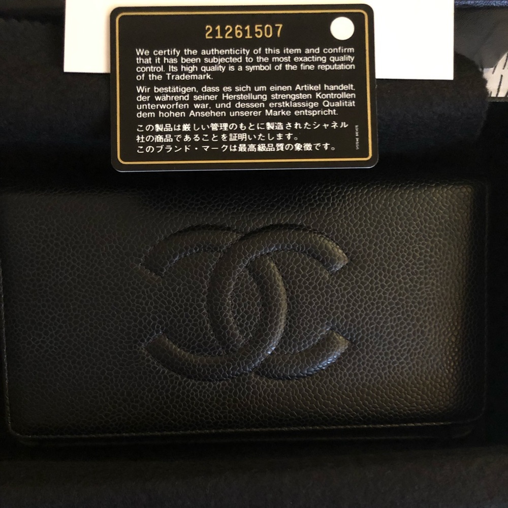 ❌SOLD ❌Authentic Chanel Long Wallet Caviar